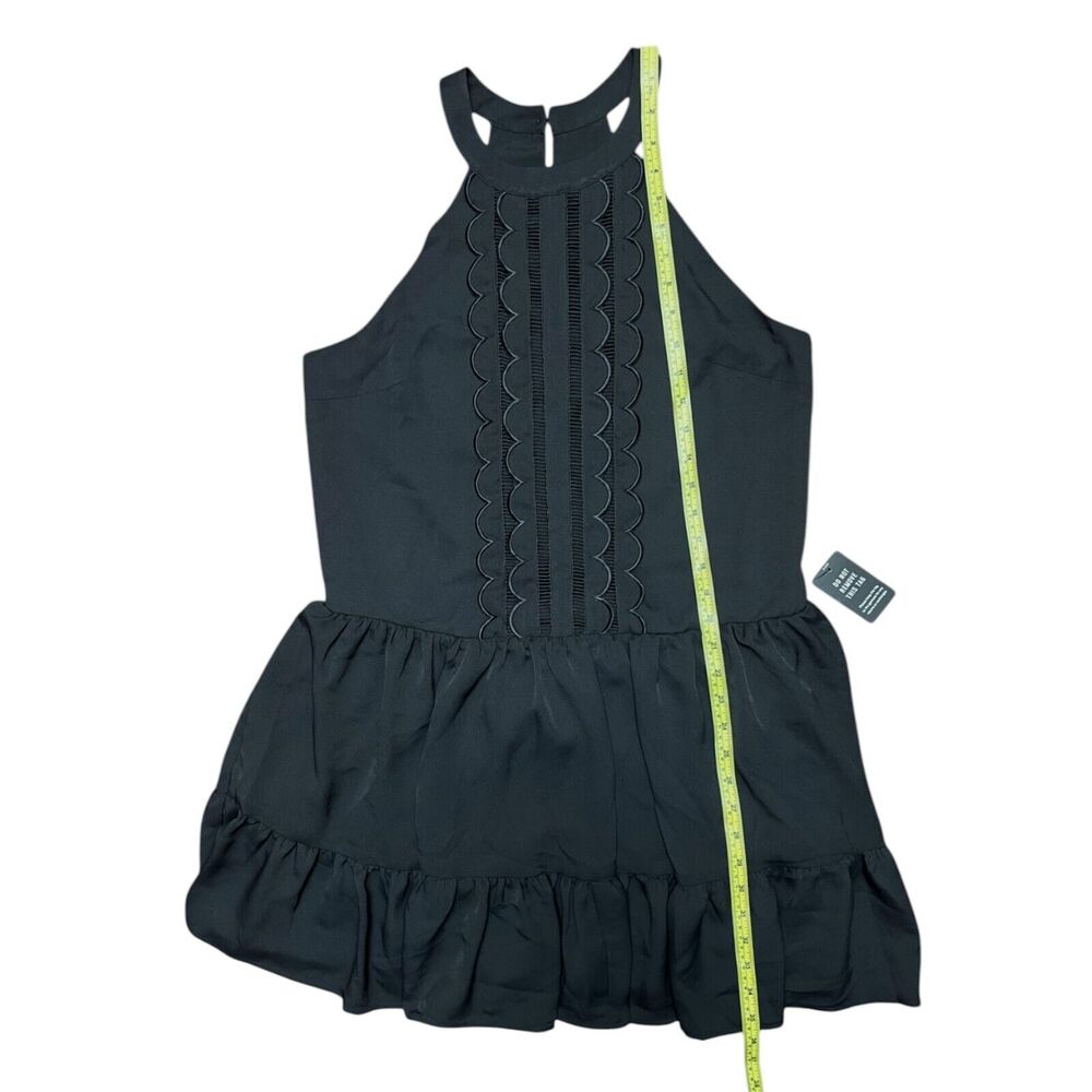 NWT - Express Black Lace Fit & Flare Sleeveless Dress Women’s Size M - MSRP $98 - Picture 9 of 10